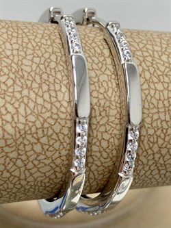 *Серьги Конго Белый Фианит арт. 02-2287/00КЦ-00-954 вес 5,06 г - фото 280542 *Серьги Конго Белый Фианит арт. 02-2287/00КЦ-00-954 вес 5,06 г - фото 280542