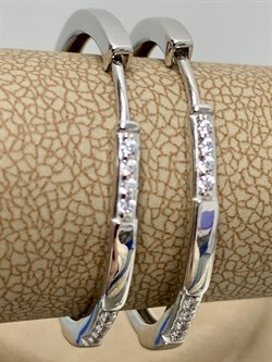 *Серьги Конго Белый Фианит арт. 02-2287/00КЦ-00-954 вес 5,06 г - фото 280544 *Серьги Конго Белый Фианит арт. 02-2287/00КЦ-00-954 вес 5,06 г - фото 280544