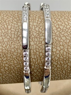 *Серьги Конго Белый Фианит арт. 02-2287/00КЦ-00-954 вес 5,06 г - фото 280547 *Серьги Конго Белый Фианит арт. 02-2287/00КЦ-00-954 вес 5,06 г - фото 280547