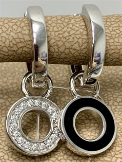 *Серьги Конго Трансформеры Эмаль Белый Фианит арт. 02-2682/0ЭМ3-00-007 вес 6,5 г - фото 280573 *Серьги Конго Трансформеры Эмаль Белый Фианит арт. 02-2682/0ЭМ3-00-007 вес 6,5 г - фото 280573