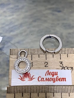 *Серьги Конго Трансформеры Эмаль Белый Фианит арт. 02-2682/0ЭМ3-00-007 вес 6,5 г - фото 280579 *Серьги Конго Трансформеры Эмаль Белый Фианит арт. 02-2682/0ЭМ3-00-007 вес 6,5 г - фото 280579