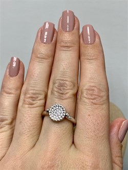 *Кольцо р.18,5 Эмаль Фианит арт. 01-1674/0ЭМ3-00-060 вес 3,29 г - фото 280616