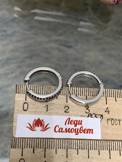 *Серьги Конго Белый Фианит арт. 02-2284/00КЦ-07-851 вес 4,55 г - фото 280671 *Серьги Конго Белый Фианит арт. 02-2284/00КЦ-07-851 вес 4,55 г - фото 280671