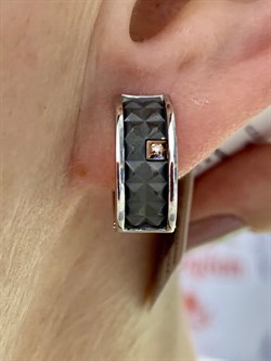 *Серьги Конго Белый Бр арт. 02-2652/000Б-17-471 вес 6,89 г - фото 280710 *Серьги Конго Белый Бр арт. 02-2652/000Б-17-471 вес 6,89 г - фото 280710