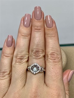 *Кольцо р.17 Голубой Топаз арт. 01-1652/00ТБ-00-503 Вес 2,77 г - фото 280729