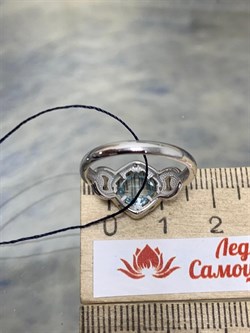 *Кольцо р.17 Голубой Топаз арт. 01-1652/00ТБ-00-503 Вес 2,77 г - фото 280732