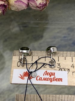 *Пусеты иск Турмалин арт. 02-1603/00ТК-00-806 вес 2,51 г - фото 280762 *Пусеты иск Турмалин арт. 02-1603/00ТК-00-806 вес 2,51 г - фото 280762