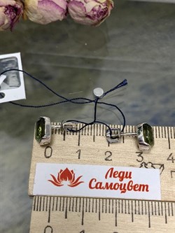 *Пусеты иск Турмалин арт. 02-1603/00ТК-00-806 вес 2,51 г - фото 280763 *Пусеты иск Турмалин арт. 02-1603/00ТК-00-806 вес 2,51 г - фото 280763