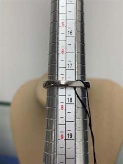 *Кольцо р.17,5 Белый Фианит арт. 01-2010/00КЦ-00-957 вес 3,6 г - фото 280792