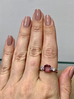 *Кольцо р.18,5 иск Родолит арт. 01-1602/0РДК-00-473 вес 2,75 г - фото 280833