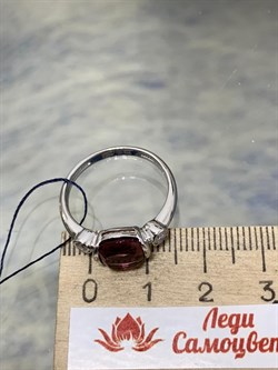 *Кольцо р.18,5 иск Родолит арт. 01-1602/0РДК-00-473 вес 2,75 г - фото 280835
