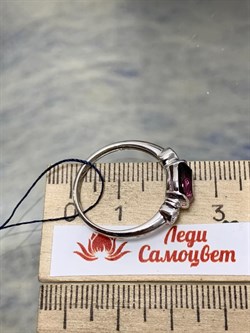 *Кольцо р.18,5 иск Родолит арт. 01-1602/0РДК-00-473 вес 2,75 г - фото 280836