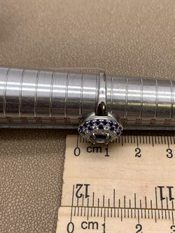 *Кольцо р.18,5 Орхидея Микс Иолит арт. К1322Ю/Ag-617/108-686 вес 2,69 г - фото 280895