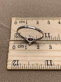 *Кольцо р.18,5 Розовый Топаз арт. к-285493р-21-234 вес 1,46 г - фото 280985