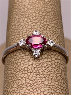 *Кольцо р.18,5 Розовый Топаз арт. к-285493р-21-234 вес 1,46 г - фото 280990