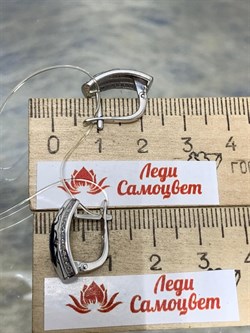 *Серьги Жук Скоробей Микс Белый Фианит Эмаль арт. 911021005-306-4,02 вес 4,02 г - фото 281073 *Серьги Жук Скоробей Микс Белый Фианит Эмаль арт. 911021005-306-4,02 вес 4,02 г - фото 281073