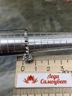 *Кольцо р.17 Голубой Топаз арт. 01-2093/00ТБ-00-055 Вес 2,54 г - фото 281172