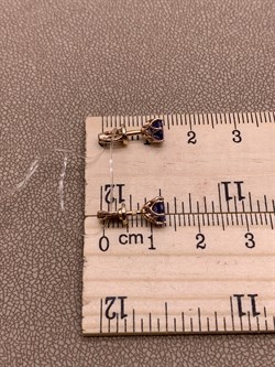 *Пусеты Танзанит цв Красное арт. 2-102-019-31-220 вес 1,53 г - фото 281314 *Пусеты Танзанит цв Красное арт. 2-102-019-31-220 вес 1,53 г - фото 281314