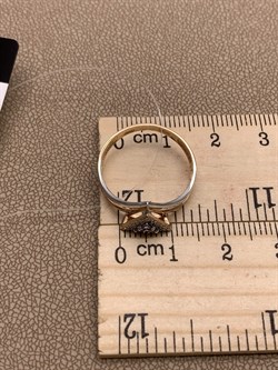 *Кольцо р.17,5 Танзанит цв Красное, Белое арт 1-408350-00-31-300 вес 1,93 г - фото 281349