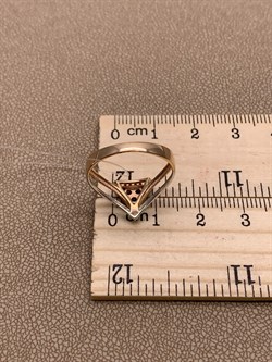 *Кольцо р.17,5 Танзанит цв Красное, Белое арт 1-408350-00-31-300 вес 1,93 г - фото 281350