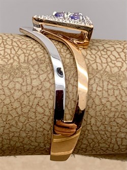 *Кольцо р.17,5 Танзанит цв Красное, Белое арт 1-408350-00-31-300 вес 1,93 г - фото 281354