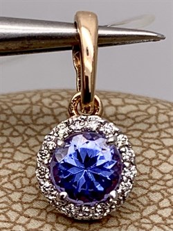 *Подвеска Танзанит цв Красное арт. 3-894-31-515 вес 0,58 г - фото 281367 *Подвеска Танзанит цв Красное арт. 3-894-31-515 вес 0,58 г - фото 281367