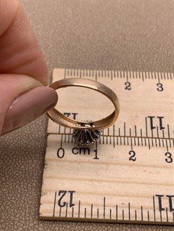 *Кольцо р.17,5 Танзанит цв Красное, Белое арт 1-408174-00-31-677 вес 2,11 г - фото 281382