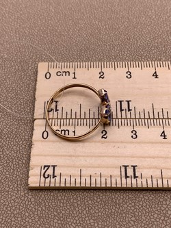 *Кольцо р.19 Танзанит цв Красное арт 1-108425-00-31-174 вес 1,72 г - фото 281392