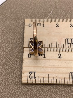 *Кольцо р.19 Танзанит цв Красное арт 1-108425-00-31-174 вес 1,72 г - фото 281394