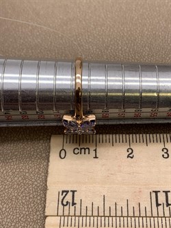 *Кольцо р.19 Танзанит цв Красное арт 1-108425-00-31-174 вес 1,72 г - фото 281404