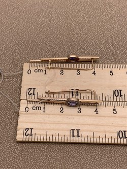 *Серьги Петли Танзанит цв Красное арт 2-108455-00-31-093 вес 3,66 г - фото 281406