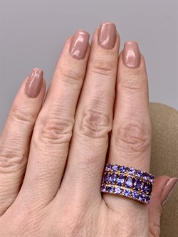 *Кольцо р.20,5 Танзанит цв Красное арт. 1-108190-00-31-169 вес 8,14 г - фото 281421