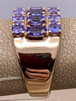 *Кольцо р.20,5 Танзанит цв Красное арт. 1-108190-00-31-169 вес 8,14 г - фото 281423