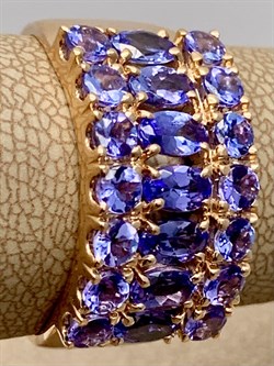 *Кольцо р.20,5 Танзанит цв Красное арт. 1-108190-00-31-169 вес 8,14 г - фото 281427