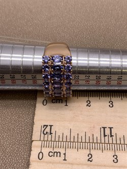 *Кольцо р.20,5 Танзанит цв Красное арт. 1-108190-00-31-169 вес 8,14 г - фото 281429