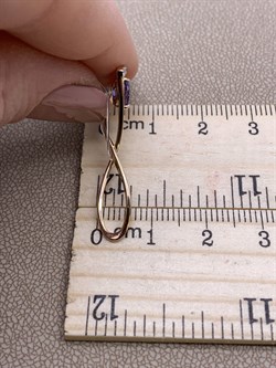 *Подвеска Танзанит цв Красное арт 3-130021-00-31-066 вес 1,88 г - фото 281580