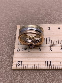 *Кольцо р.18,5 Танзанит цв Красное Белое Лимонное арт. 1-608189-00-31-458 вес 7,57 г - фото 281601 *Кольцо р.18,5 Танзанит цв Красное Белое Лимонное арт. 1-608189-00-31-458 вес 7,57 г - фото 281601