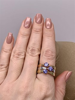 *Кольцо р.18,5 Танзанит цв Красное Белое Лимонное арт. 1-608189-00-31-458 вес 7,57 г - фото 281602 *Кольцо р.18,5 Танзанит цв Красное Белое Лимонное арт. 1-608189-00-31-458 вес 7,57 г - фото 281602