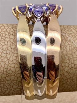 *Кольцо р.18,5 Танзанит цв Красное Белое Лимонное арт. 1-608189-00-31-458 вес 7,57 г - фото 281604 *Кольцо р.18,5 Танзанит цв Красное Белое Лимонное арт. 1-608189-00-31-458 вес 7,57 г - фото 281604