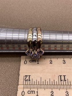 *Кольцо р.18,5 Танзанит цв Красное Белое Лимонное арт. 1-608189-00-31-458 вес 7,57 г - фото 281608 *Кольцо р.18,5 Танзанит цв Красное Белое Лимонное арт. 1-608189-00-31-458 вес 7,57 г - фото 281608