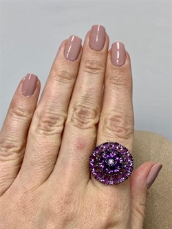 *Кольцо р.17,5 Аметист арт. 01-2559/00АМ-17-587 вес 5,2 г - фото 281737 *Кольцо р.17,5 Аметист арт. 01-2559/00АМ-17-587 вес 5,2 г - фото 281737