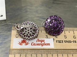 *Серьги Аметис арт. 02-2559/00АМ-17-648 вес 8,33 г - фото 281776