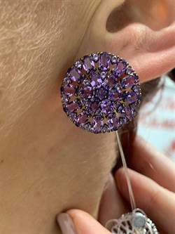 *Серьги Аметис арт. 02-2559/00АМ-17-648 вес 8,33 г - фото 281779