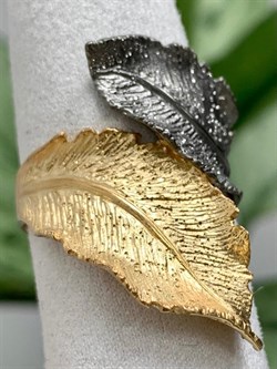 *Кольцо р.20,5 Листья арт. AN1907-2C-657 вес 6,04 г - фото 281856