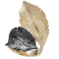 *Кольцо р.20,5 Листья арт. AN1907-2C-657 вес 6,04 г - фото 281861