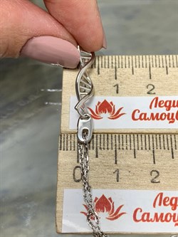 *Колье р.45-50 Спираль ДНК Белый Фианит арт. 06-2561/00СВ-00-350 вес 3,61 г - фото 281922 *Колье р.45-50 Спираль ДНК Белый Фианит арт. 06-2561/00СВ-00-350 вес 3,61 г - фото 281922