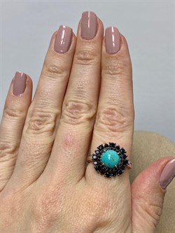 *Кольцо р.18 Бирюза арт. 01-2405/00БР-00-335 вес 3,96 г - фото 281959 *Кольцо р.18 Бирюза арт. 01-2405/00БР-00-335 вес 3,96 г - фото 281959