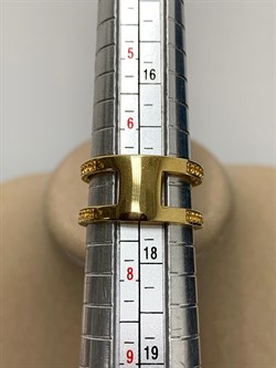 *Кольцо р.17,5 Цитрин арт. 01-2792/00ЦТ-08-730 вес 4,76 г - фото 281978