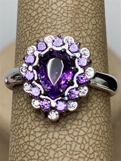 *Кольцо р.18,5 Аметист арт. 01-2291/00АМ-17-483 вес 3,93 г - фото 282002 *Кольцо р.18,5 Аметист арт. 01-2291/00АМ-17-483 вес 3,93 г - фото 282002