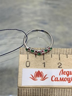 *Кольцо р.17,5 Фианит Микс арт. 01-1507/КЦ13-00-900 вес 1,43 г - фото 282059 *Кольцо р.17,5 Фианит Микс арт. 01-1507/КЦ13-00-900 вес 1,43 г - фото 282059